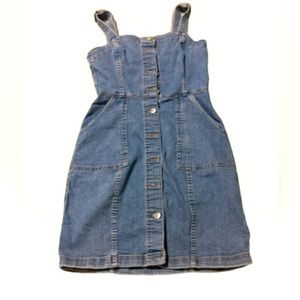 Denim mini dress